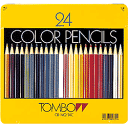 トンボ鉛筆 色鉛筆 NQ 24色缶 名入れ 記念品 お祝い 高品質 プレゼント 卒園 ロングセラー