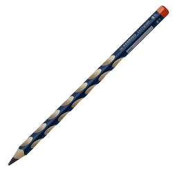 名入れ鉛筆 まんまるくぼみで持ち方の練習ができる　スタビロ　イージーグラフえんぴつHB（右手用）　1ダース