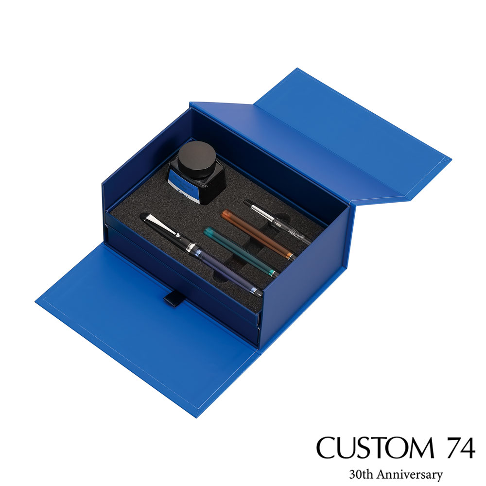 パイロット カスタム74 30周年記念モデル 細字 万年筆 アニバーサリー 限定 セット プレゼント 名入れ お祝い 誕生日