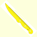 CEDON(セドン) 面白い形の物差し LINEAL RULER ナイフ型
