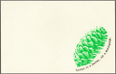 【ネコポス便可】山本紙業 ポストカード 活版印刷の懐かしい味わい LETTERPRESS CARD まつぼっくり GA632(3)