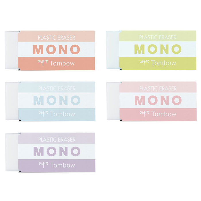 トンボ鉛筆 MONO消しゴム くすみパステルカラー 5個セット 限定 トレンド 高性能 定番 ロングセラーのサムネイル