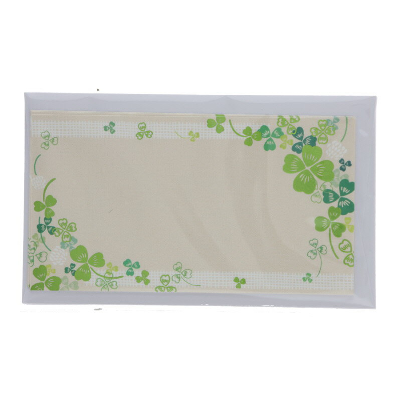 地球グリーティング ギフトカード クローバー メッセージカード オシャレ プレゼント