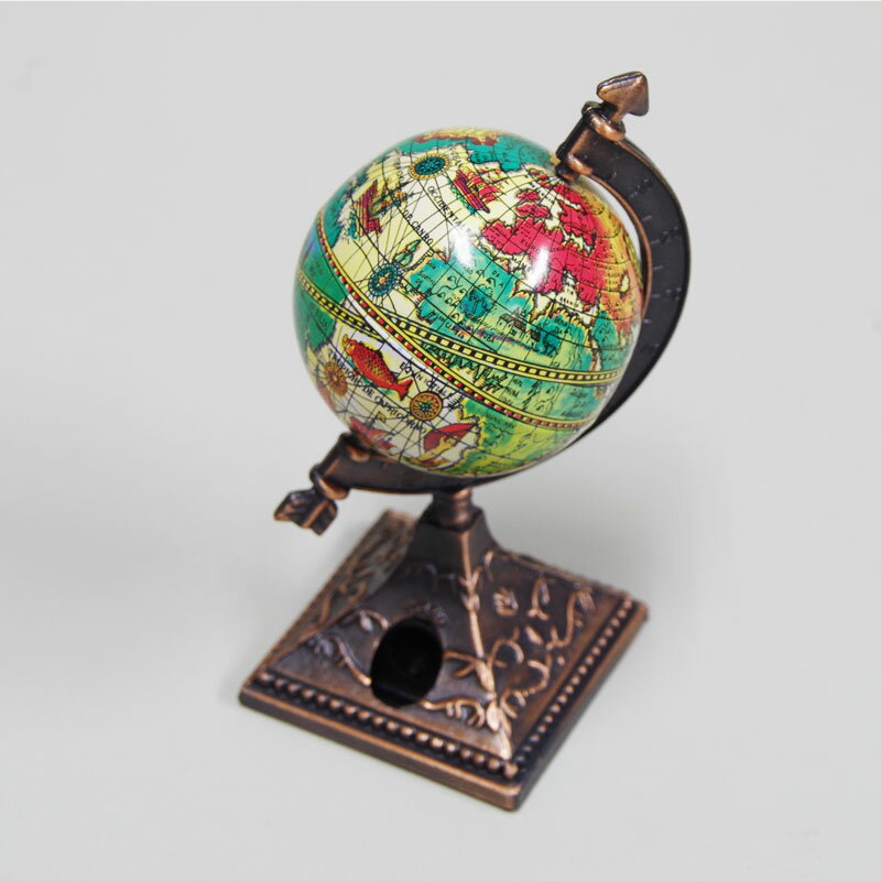 アンティーク鉛筆削り 地球儀 ミニシャープナー レトロ コレクション プチギフト 文房具 プレゼント 置物