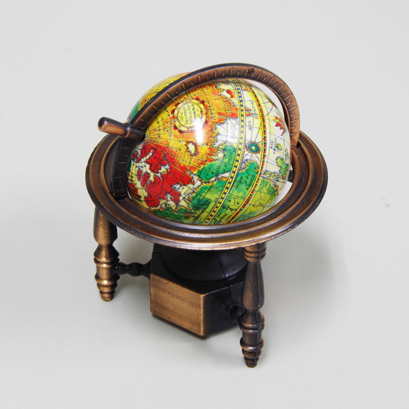 アンティーク鉛筆削り 地球儀 ミニシャープナー レトロ コレクション プチギフト 文房具 プレゼント 置物