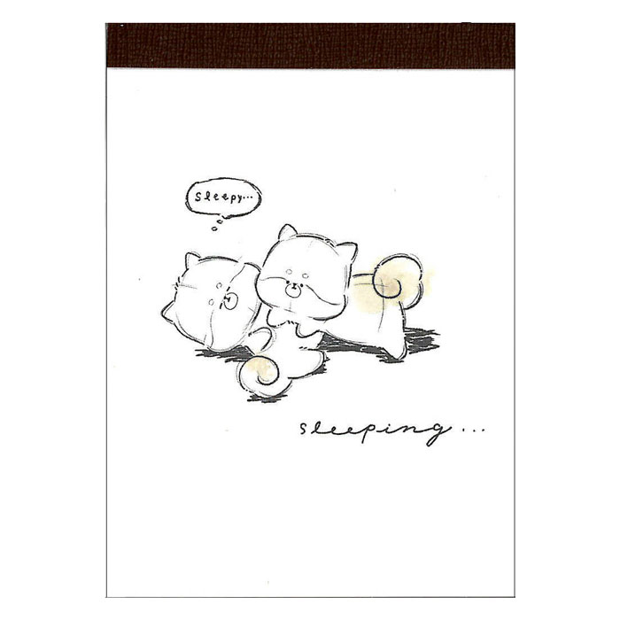 クラックス ミニメモ ニュアンスライン シバ 2柄 80枚 日本製 女子文具 プレゼント メモ帳 プチギフト お礼 20冊までメール便対応 文具 大人かわいい