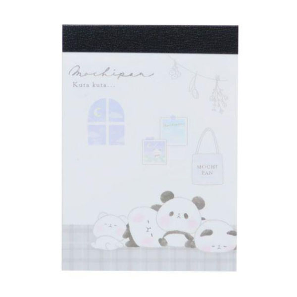 カミオジャパン もちもちぱんだ ミニメモ くたくた 2柄 80枚 日本製 女子文具 プレゼント メモ帳 プチギフト お礼 20冊までメール便対応 文具 大人かわ...