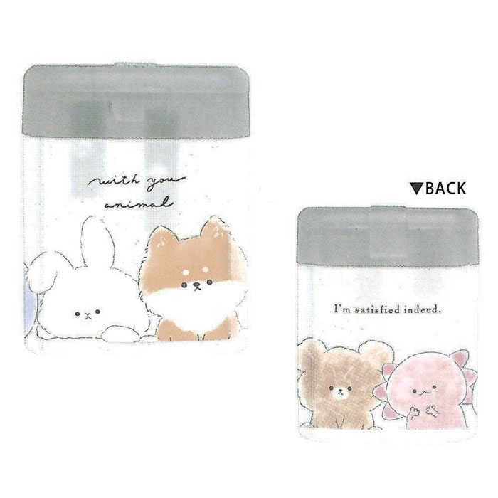 カミオジャパン ツイン鉛筆削り WITH YOU ANIMAL 2穴 入学 プレゼント