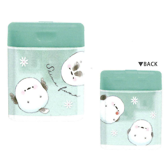 カミオジャパン ツイン鉛筆削り シマふわ 2穴 入学 プレゼント