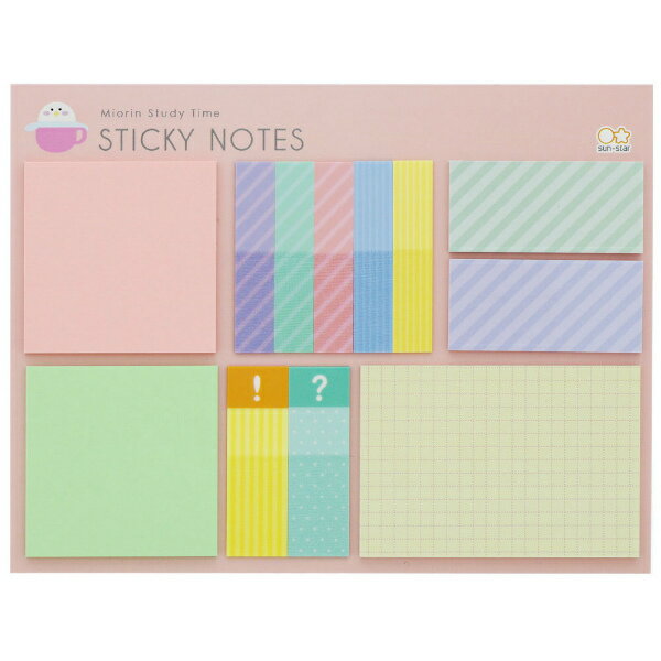 サンスター文具 みおりんStudy Time 付箋セット A みおりんカフェ コラボ プランニング 女子中学生 効率アップのサムネイル
