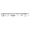 クラックス スリム17cm定規 サンリオキャラクターズ×オバケーヌ コラボ プレゼント ギフト
