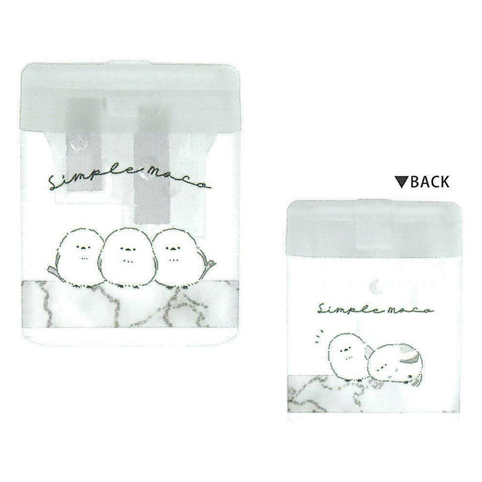 カミオジャパン ツイン鉛筆削り SIMPLE MOCO 2穴 入学 プレゼント