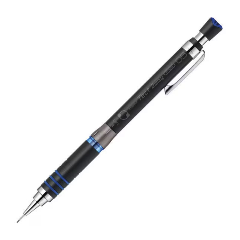 ゼブラ テクトツーウェイ 0.5mm ブラックブルー フリシャ機能切替付シャープペン マット調 限定 製図 オシャレ プレゼント