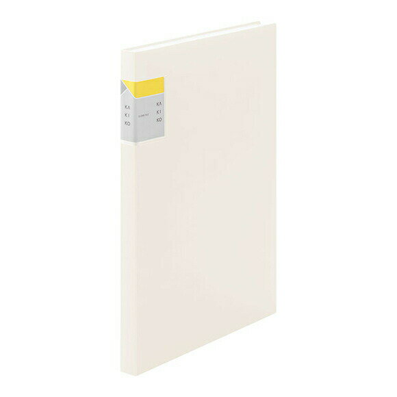 キングジム クリアーファイル カキコ 8632W A4S タテ型 白 40ポケット クリアファイル ポケットファイ..