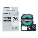まとめ買い5個キングジム　「テプラ」PROテープカートリッジ 白ラベル　SS36K　テープ色: 白　黒文字