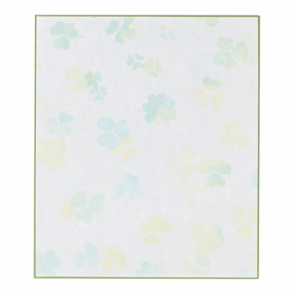 【まとめ買い3枚セット】 デザインフィル ミドリ カラー色紙 クローバー柄33042006