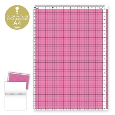 【まとめ買い3セット】 共栄プラスチック カラー方眼下敷 A4 ピンク CPK-A4-P