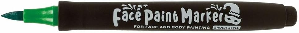 【まとめ買い3本セット】　シヤチハタ フェイスペイントマーカー 筆タイプ メタリックグリーン KFFM-F-G