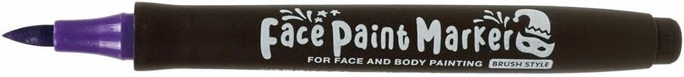 【まとめ買い10本セット】　シヤチハタ フェイスペイントマーカー 筆タイプ メタリックパープル KFFM-F-V