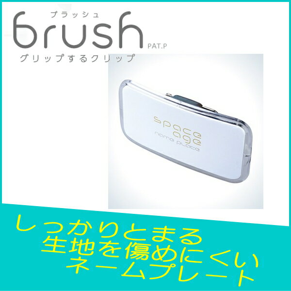 美しい曲面で構成された未来的なデザインフォルム ブラッシュ ネームプレート Mサイズ スペースエイジ ..