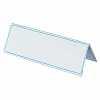 カード立てV型 再生PET板厚さ1.0寸法80x250 両面 オフィス 会議 【メール便不可】