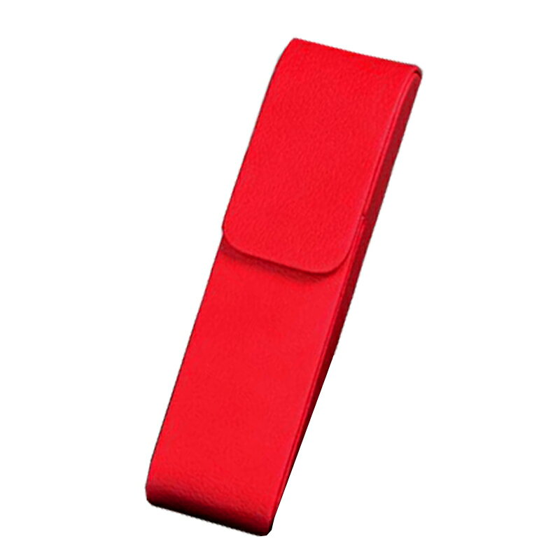 おしゃれ かわいい 【 JUSCHA ペンケース レッド 】 ビジネス 出張 メンズ レディース 人気 革製 コンパクト 筆箱 大学生 ブランド JUSCHA ...