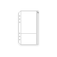 ダ・ヴィンチシステム手帳 聖書サイズリフィル ファスナーポケット(引き手付)【メール便可】[M便 1/2]