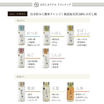 ギフト包装 おだしカクテル 5種アソート 鰹・飛魚・昆布・鰯・鯖むろあじ bungushop-10325229 ブングショップ サンプル画像3