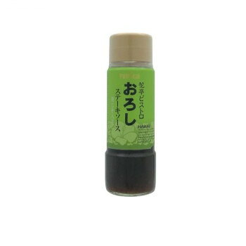ベースは醤油と昆布出汁になります。こちらで使用している出汁は、北海道産の真昆布から丁寧にとった弊社が誇る贅沢なお出汁。このベースにたっぷりの大根おろし、レモン、大葉、長ねぎを加えました。ステーキをサラリと楽しめる、さっぱりとした味わいです。お箸でいただくステーキにもおすすめです。■おすすめの使い方ビーフステーキ、とんかつ、ポークソテー、白身魚のソテー内容量215gサイズ個装サイズ：25×18×17cm重量個装重量：5600g仕様賞味期間：製造日より360日セット内容215g×12本生産国日本栄養成分【100gあたり】エネルギー 74kcal　たんぱく質 3.9g　脂質 0.0g　炭水化物 14.5g　食塩相当量 5.1g(推定値)原材料名称：ステーキソースしょうゆ(国内製造)、大根おろし、醸造酢、砂糖、大根、酵母エキス、レモン果汁、大葉、長ねぎ、こんぶ、(一部に小麦・大豆を含む)アレルギー表示小麦、大豆、鶏肉（原材料の一部に含んでいます）保存方法直射日光を避け常温保存開栓後要冷蔵製造（販売）者情報株式会社ポールスタアfk094igrjs