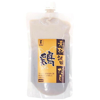 丸鶏風味の液体だしで、「鶏肉」の旨味と「鶏がら」のコクをバランスよく配合いたしました。だしのノビや香りが良く、料理の旨味を引き立てます。料理に合わせて薄める、もしくはそのままご使用ください。直射日光、高温多湿を避けて保存して下さい。開封後は空気を抜いて冷蔵庫に保存し、お早めにご使用下さい。内容量1つあたり:400mlサイズ個装サイズ：31×25×25cm重量個装重量：6300g仕様賞味期間：製造日より180日生産国日本原材料名称：鶏調味液チキンエキスパウダー(デキストリン、チキンエキス、食塩、酵母エキスパウダー)、たん白加水分解物、チキンパウダー食塩、酵母エキス、酒精、増粘剤(キサンタンガム)、一部に大豆・鶏を含む製造（販売）者情報株式会社フタバfk094igrjs