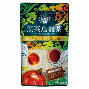 Green Tea - 世界のお茶巡り　1杯用ティーバッグ　中国茶 黒茶烏龍茶　(1.5g×20P)　12個セット 813