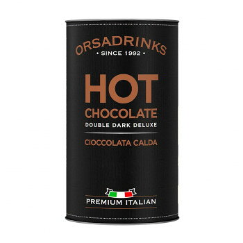 ORSADRINKS オルサドリンクス パウダー ホットチョコレート ダブルダーク 1kg×6個 655-201 bungushop-10325062 ブングショップ パッケージ画像