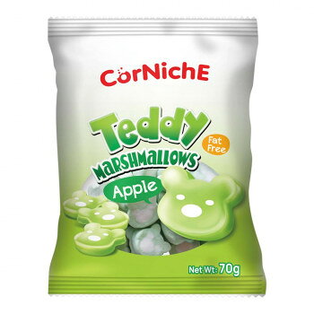 コーンニッシュ テディマシュマロ　アップルフレーバー 70g 24個セット 0107-00006