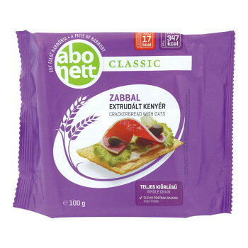 食物繊維を豊富に含むサクサクとした軽い食感のクラッカーブレッド。バターやチーズなどを合わせてクラッカーやパンの代わりに。製造直前に自社で挽いたオーツ麦粉を使用した香ばしい穀物の旨味。内容量100gサイズ幅151×奥行57×高さ142mm個装サイズ：39.5×16×27.5cm重量110g個装重量：1500g仕様(1枚あたり)約17kcalノンオイル、ノンフライ全粒穀物粉使用遺伝子組み換え食品不使用賞味期間：製造日より480日生産国ハンガリー原材料名称：穀類加工品全粒とうもろこし粉、全粒小麦粉、オーツ麦粉、食塩保存方法直射日光や高温多湿を避けて保存して下さい。製造（販売）者情報輸入者:キタノ商事株式会社キタノ商事株式会社・大阪市北区大淀南1-11-8fk094igrjs