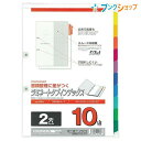 マルマン 2穴 ラミネートタブインデックス A4 2穴 10山(10枚) LT4210 丈夫で長持ち! 油性ペンで記入ができる! 分類してスッキリ整理・スムーズな検索 インデックスの裏面には穴切れ防止の補強テープ付き