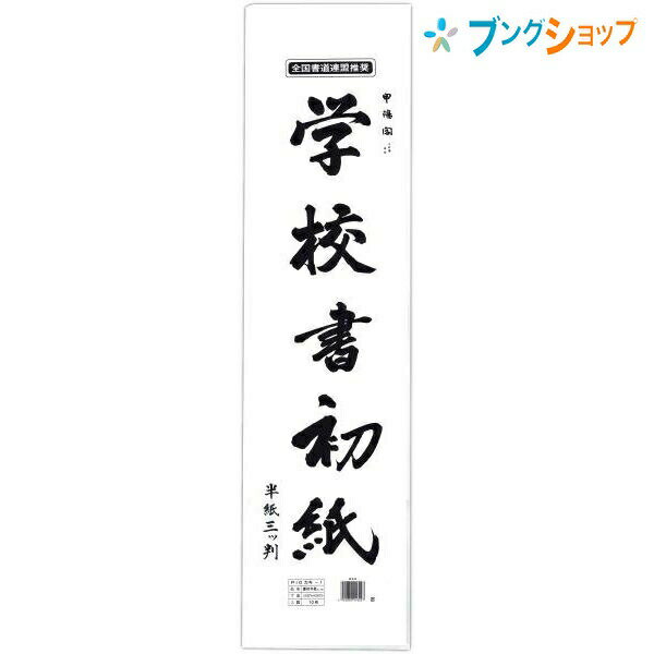 マルアイ 半紙 学校書初紙 三ツ判 P10カキ-1 書き初め 半紙 学校 授業 書道用品 書紙 書初め半紙 書き初め用紙 三ッ判サイズ 10枚入