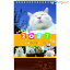 学研 2021年版(令和3年) かご猫卓上カレンダー 台紙卓上タイプ 14枚 Wリング H225×W137mm M09093