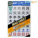 【スーパーSALE価格】パイロット マグシート曜日WBGE-WK01 行動予定表 スケジュール管理 文字入りマグネットシート 1片切り込み カッター不要 家庭 ...