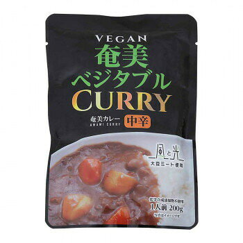 Side Dish, Ingredients - 風と光 奄美ベジタブルレトルトカレー ヴィーガン対応 200g×30 4549081891764