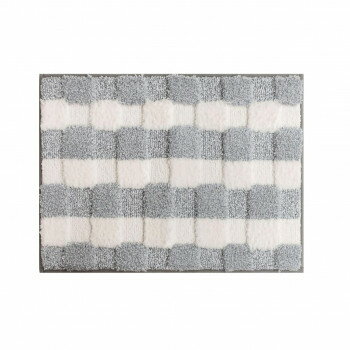 オカトー 瞬間吸水!しゃりさらバスマット 45X60cm グレー