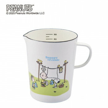 豊琺瑯 スヌーピー「グリーンフィールド」ホーローメジャーカップ・L SNJ-2408
