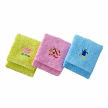 ホームライフフェイスタオル(キッチン用) 3柄組 SV-242-3