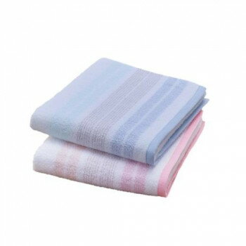 泉州産アイリスボーダーバスタオル 2色組 K-6017-2