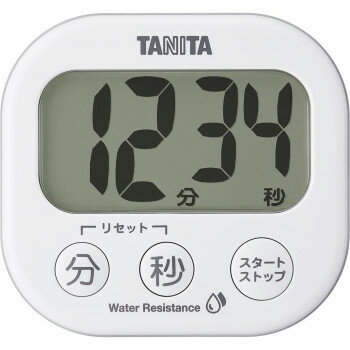 TANITA タニタ 洗えるでか見えタイマー ホワイト TD-426