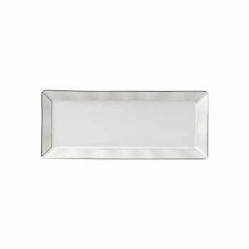 Square Plates - NIKKO(ニッコー) ELITE MODERN(エリートモダン) 34cm長角皿 シルクプラチナム 11733-4718