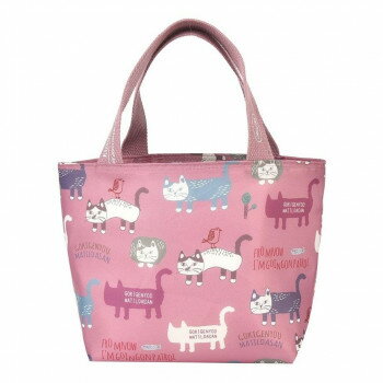 クスグルジャパン 保冷・保温バッグ 保冷・保温ランチバッグ マチルダさん柄 ピンク 25-8182