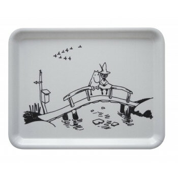Moomin すべりにくいトレイM　橋の上のムーミン