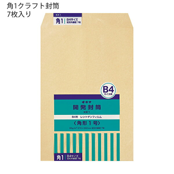 【スーパーSALE価格】日本ノート オキナ OKINA 開発封筒 角形1号 クラフト封筒 KK1 85g/m2 W270xH382mm 定形外郵便物 ビジネス封...