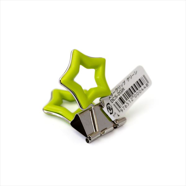 【スーパーSALE価格】ベロス クリップ 持ち手部分が大きくてかわいい!! スタークリップ グリーン DCS-2GR VELOS べろす くりっぷ 書類整理 おしゃれなクリップ 書類留め 指にやさしい 取っ手部分がスター型 楽々クリッピング 力を入れずに留めれる