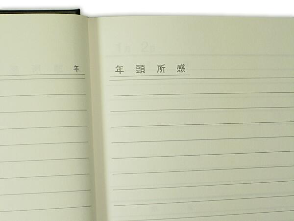 日本ノート A5サイズ 日記帳 3年日記 横書き 1年10行×3年分 日付表示あり しおりひ...